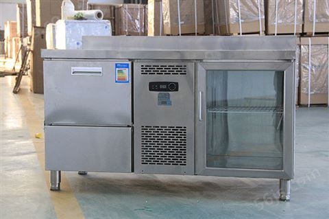 80L工作台冷藏柜式制冰机