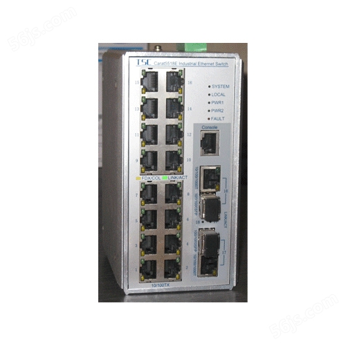 TSC Carat1018E非网管型卡轨式工业以太网交换机