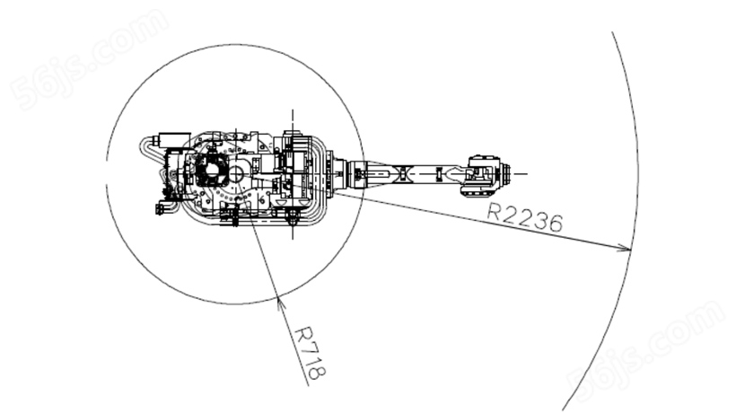 安川 MS80WⅡ/MS100Ⅱ点焊机器人运行轨迹图