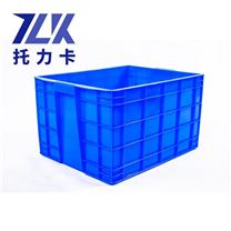 藍色周轉箱塑料箱倉庫貨架盒長方形五金膠箱車間加厚膠框物流箱